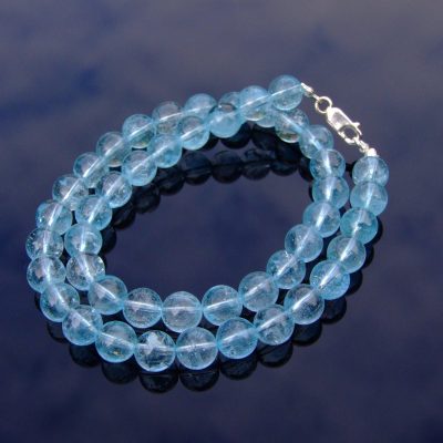 Topaz Natural Gemstone Necklace 7mm Beaded 16-30inch Michael's UK Jewellery