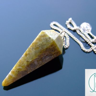 Vesuvianite Pendulum Natural Gemstone for Dowsing Scrying Divination Meditation Michael's UK Jewellery