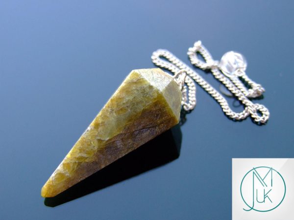 Vesuvianite Pendulum Natural Gemstone for Dowsing Scrying Divination Meditation Michael's UK Jewellery