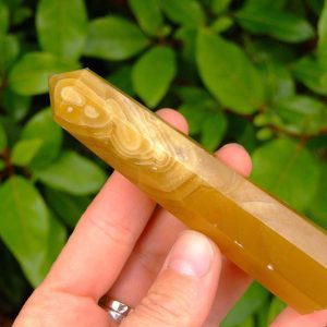 Yellow Calcite Tower Polished Natural Gemstone Crystal Obelisk Michael's UK Jewellery