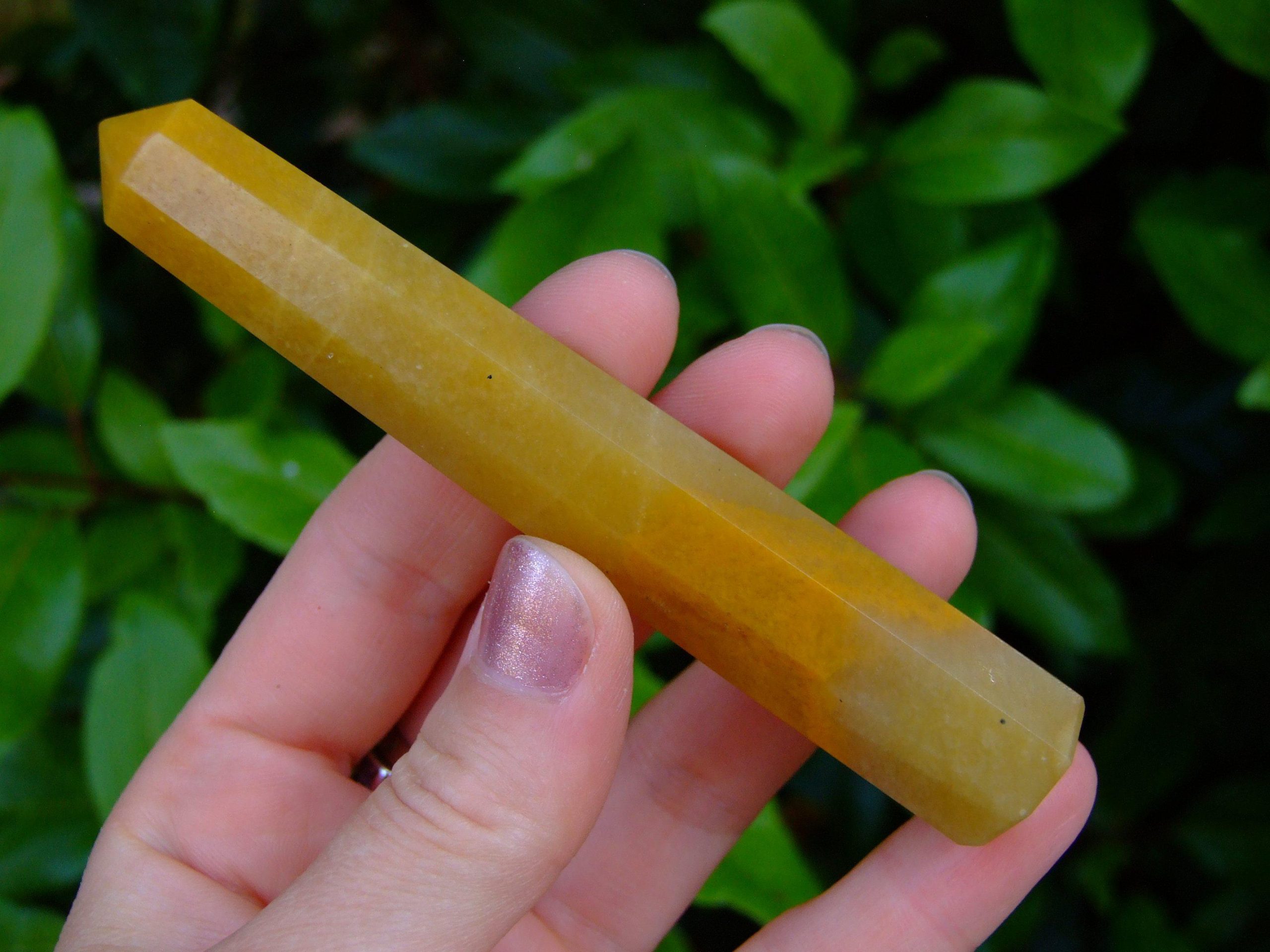 Yellow Jasper Tower Polished Natural Gemstone Crystal Obelisk Michael's UK Jewellery