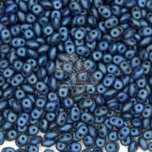 20g MATUBO™ Beads SuperDuo Metallic Suede Dark Blue 79032MJT beads mouse