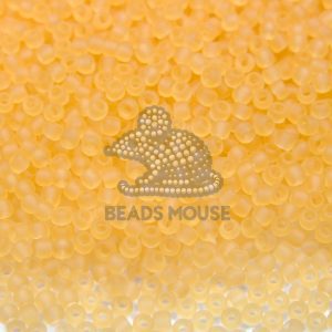 20g TOHO Beads 2F Transparent Frosted Light Topaz 11/0 beads mouse