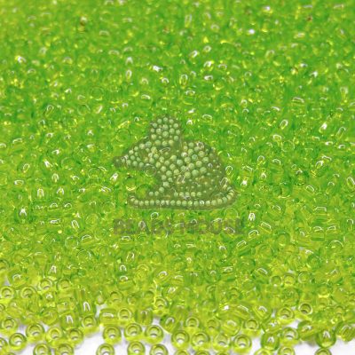 20g TOHO Beads 4 Transparent Lime Green 11/0 beads mouse