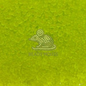 20g TOHO Beads 4F Transparent Lime Green Frosted 11/0 beads mouse