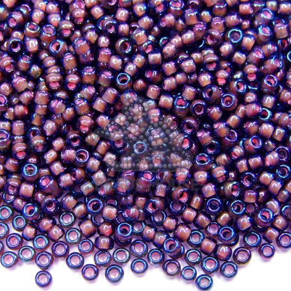 TOHO Seed Beads 382 Inside Color Amethyst Pink Lined 8/0 beads mouse