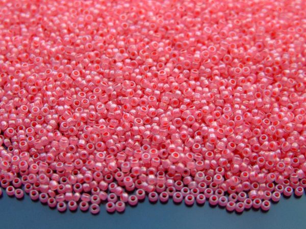 TOHO Seed Beads 911 Ceylon Impatiens Pink 15/0 beads mouse