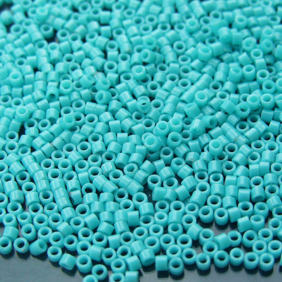 Toho Treasure Seed Beads 55 opaque truquoise beadsmouse.co.uk