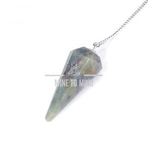 Multi Fluorite Pendulum Gemstone for Dowsing Scrying Divination beads mouse mine to mind