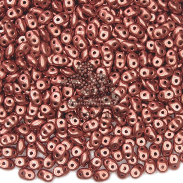 MATUBO™ Beads Wholesale SuperDuo Matte Metallic Bronze Copper beads mouse