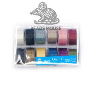 TOHO One-G Beading Thread TOHO One-G thread kit 12 colors in box 50-yards each bobbin 1001 beads mouse