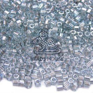 TOHO Hexagon Beads 112 Transparent Black Diamond Luster 8/0 Toho hex beads beads mouse