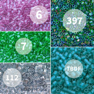 TOHO Hexagon beads Transparent 5 beadsmouse.co.uk