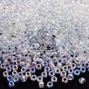 TOHO Seed Beads 161 Transparent Crystal Rainbow beads mouse