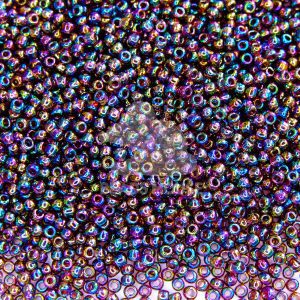TOHO Seed Beads 166C Transparent Amethyst Rainbow beads mouse