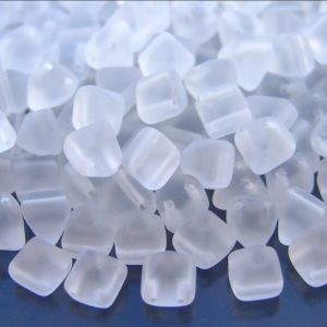 20pcs Pyramid Beads 6mm Crystal Frosted beads mouse