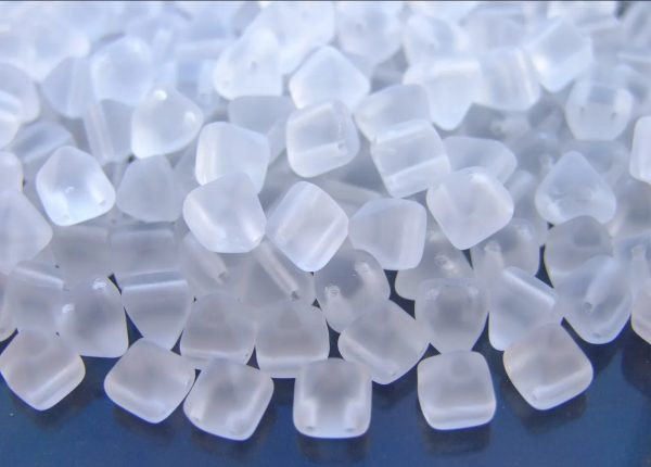 20pcs Pyramid Beads 6mm Crystal Frosted beads mouse