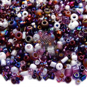 20g TOHO MIYUKI Beads Mix TM02 White Purple Brown Random Mix beads mouse