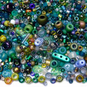20g TOHO MIYUKI Beads Mix TM03 Seaweed Teal Green Blue Mix Random Mix beads mouse