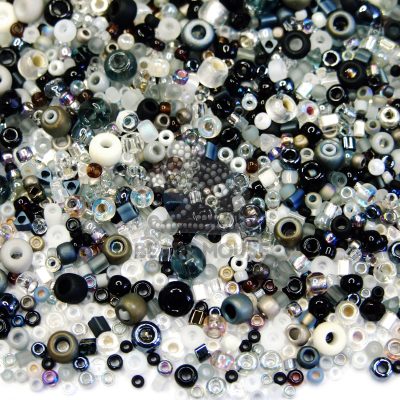 20g TOHO MIYUKI Beads TM09 Crystal Black Grey Gray Random Mix beads mouse