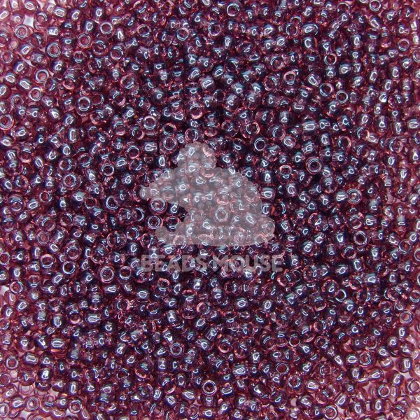 TOHO Seed Beads 6B Transparent Medium Amethyst beads mouse