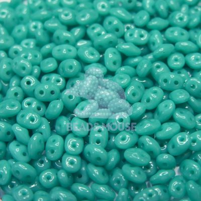 MATUBO Beads SuperDuo Opaque Turquoise 63130 beads mouse