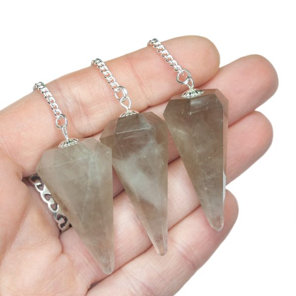 Smoky Quartz Natural Gemstone Pendulum mine to mind