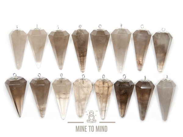 Smoky Quartz Natural Gemstone Pendulum mine to mind