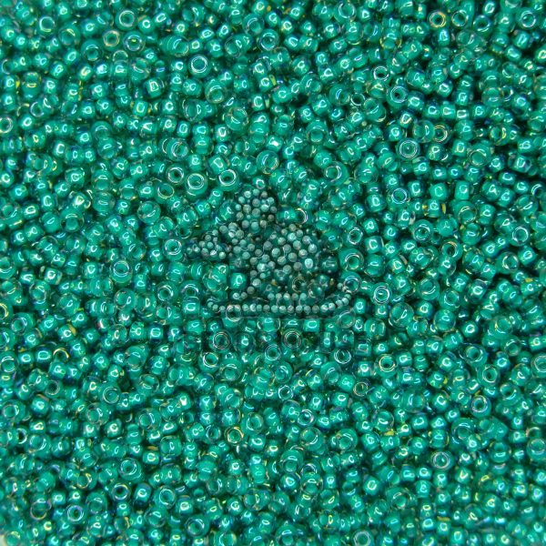 TOHO Seed Beads 1833 Inside Color Light Sapphire Teal beads mouse