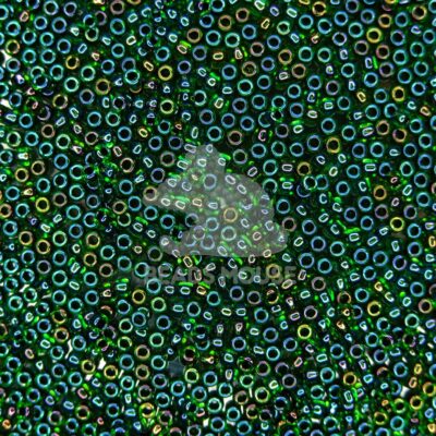 TOHO Seed Beads 397 Inside Color AB Green Purple Lined beadsmouse.co.uk