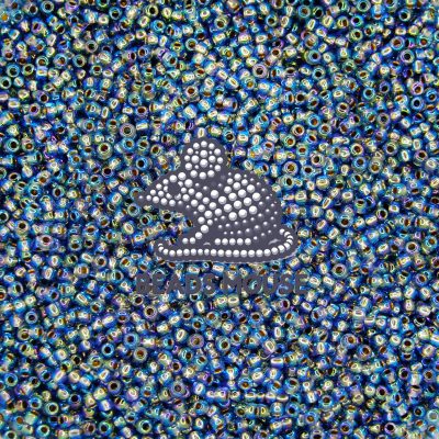 TOHO Seed Beads 997 Gold Lined Rainbow Light Sapphire beadsmouse.co.uk