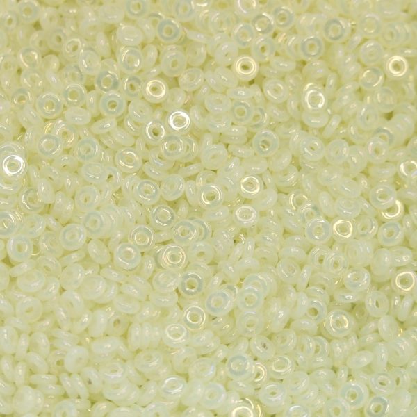 5g O Beads O-Ring 3.8x1mm Luster IRIS Milky Jonquil beadsmouse.co.uk