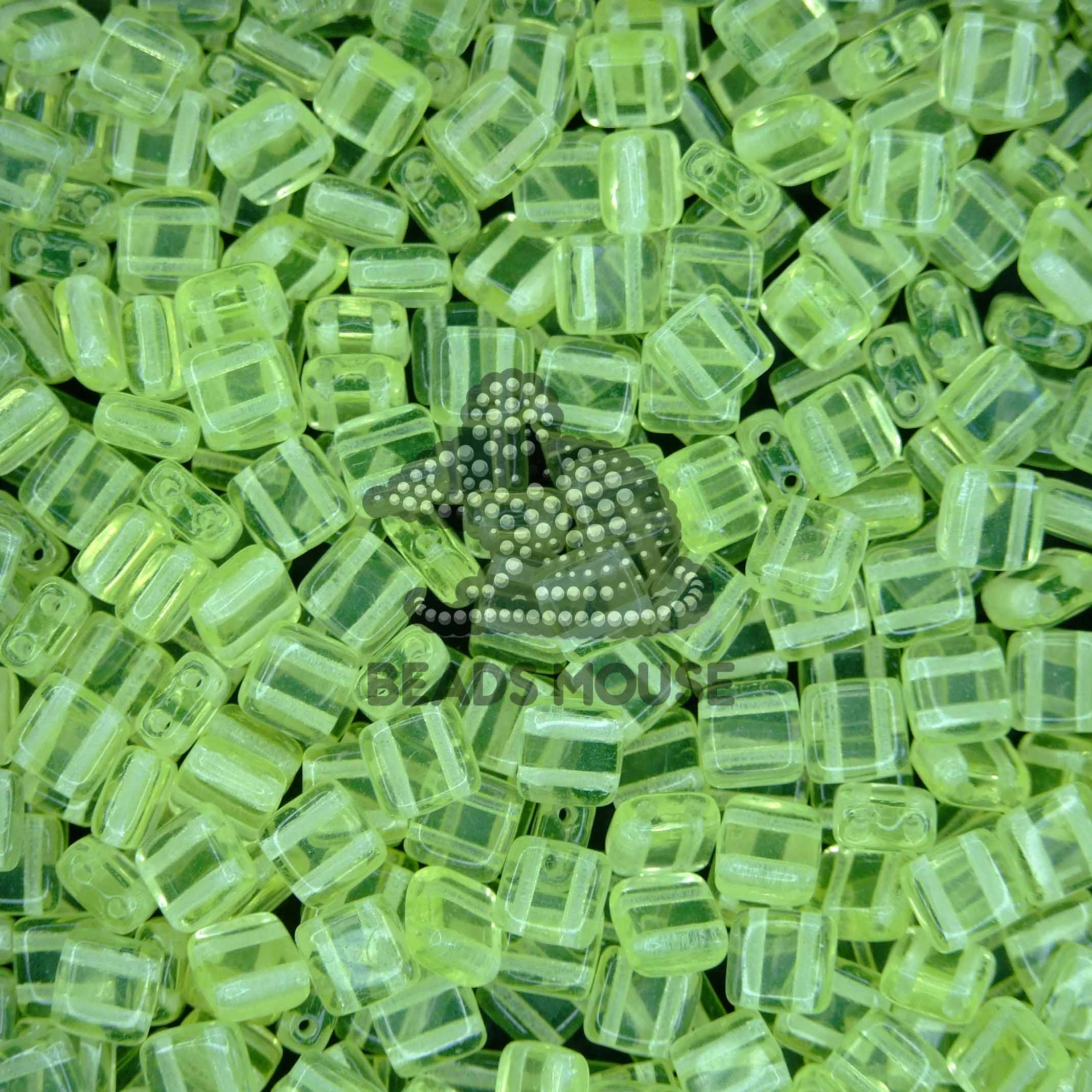 CzechMates Tile Beads 80130 Jonquil beadsmouse.co.uk