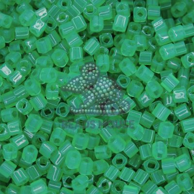 TOHO Cube Beads 156 Ceylon Jade 4mm beadsmouse.co.uk
