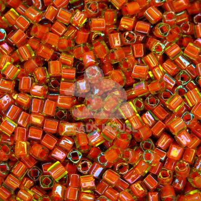 TOHO Cube Beads 303 Inside Color Jonquil Hyacinth Lined 4mm beadsmouse.co.uk