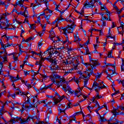 Toho Cube Beads 304 Inside Color Light Sapphire Hyacinth Lined 4mm beadsmouse.co.uk