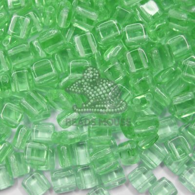 CzechMates Tile Beads 50500 Peridot beadsmouse.co.uk