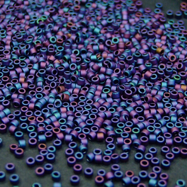 705 Matte Color Iris Blue Toho Treasure Seed Beads beadsmouse.co.uk