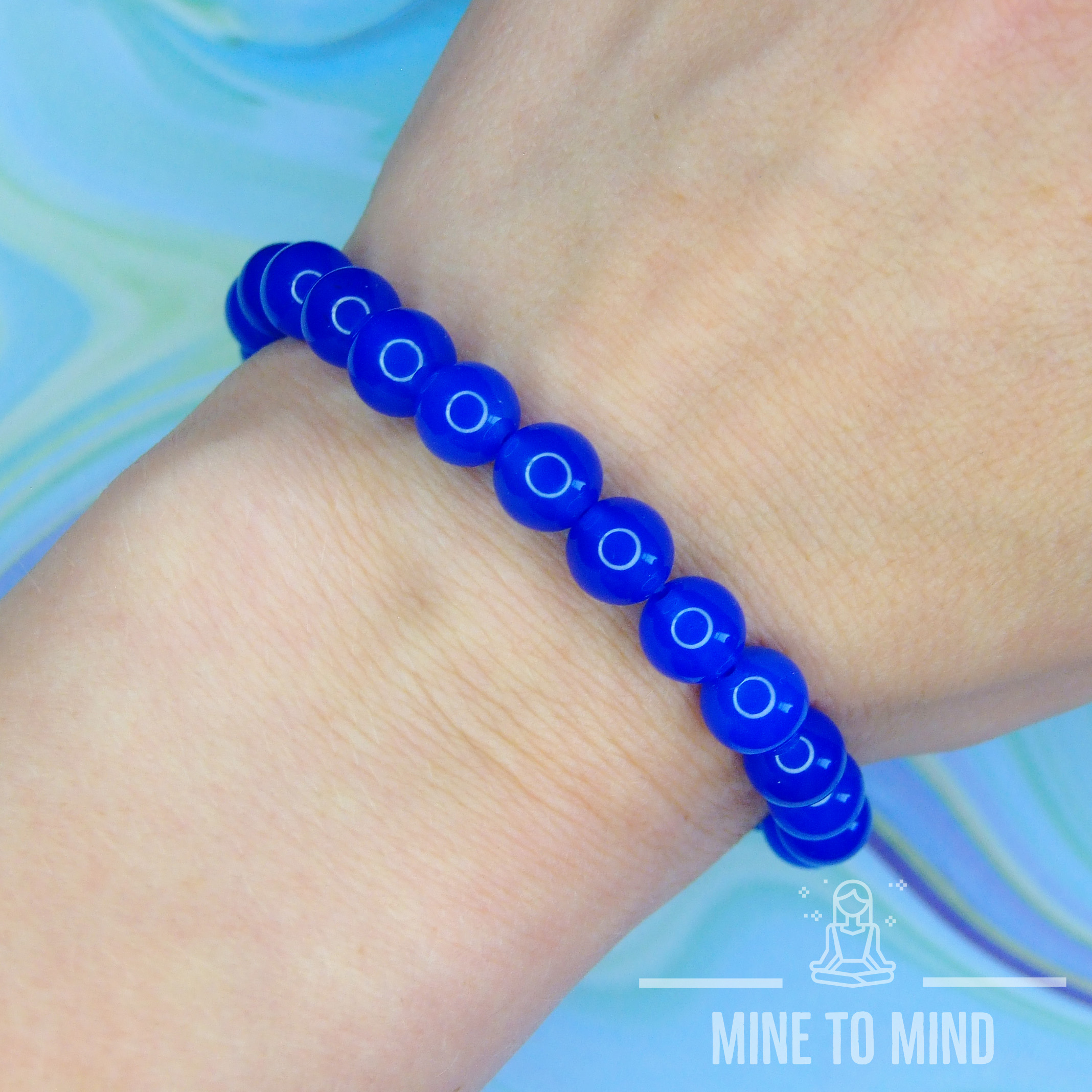 Blue Agate Bracelets minetomind beadsmouse.co.uk 04