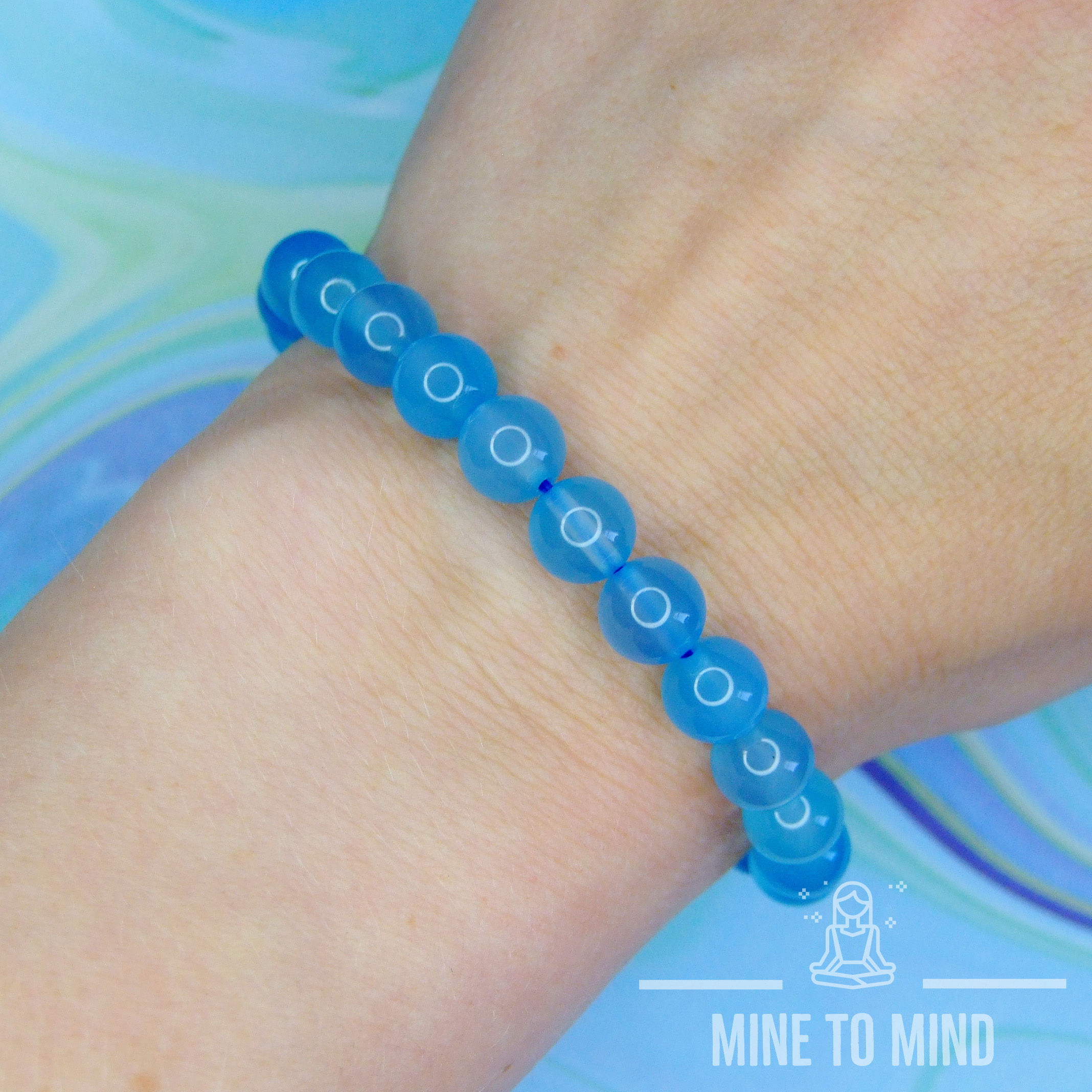 Blue Agate Bracelets minetomind beadsmouse.co.uk 05