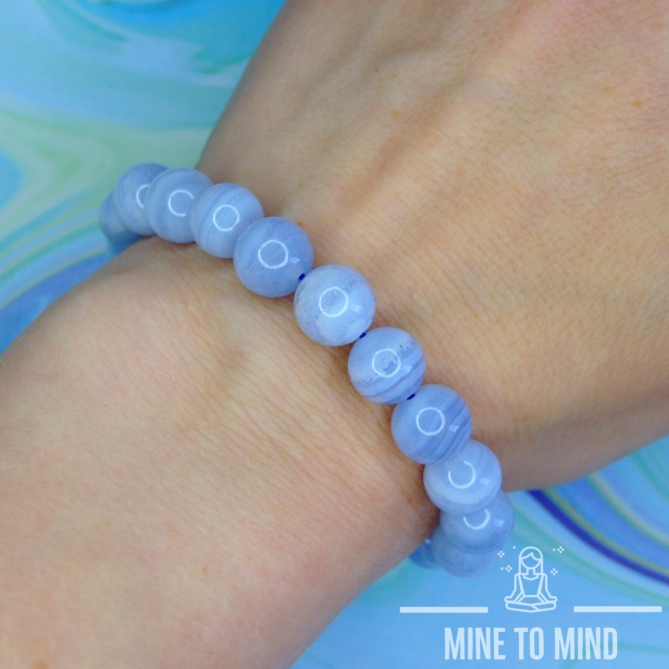 Blue Agate Bracelets minetomind beadsmouse.co.uk 08