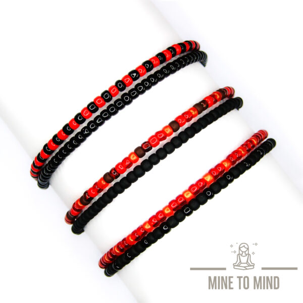Elastic seed beads bracelets Lady Bird 02