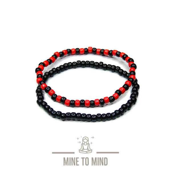 Elastic seed beads bracelets Lady Bird 04