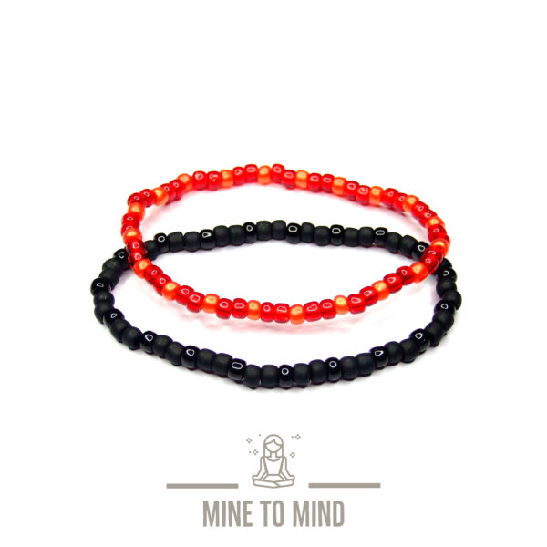 Elastic seed beads bracelets Lady Bird 08