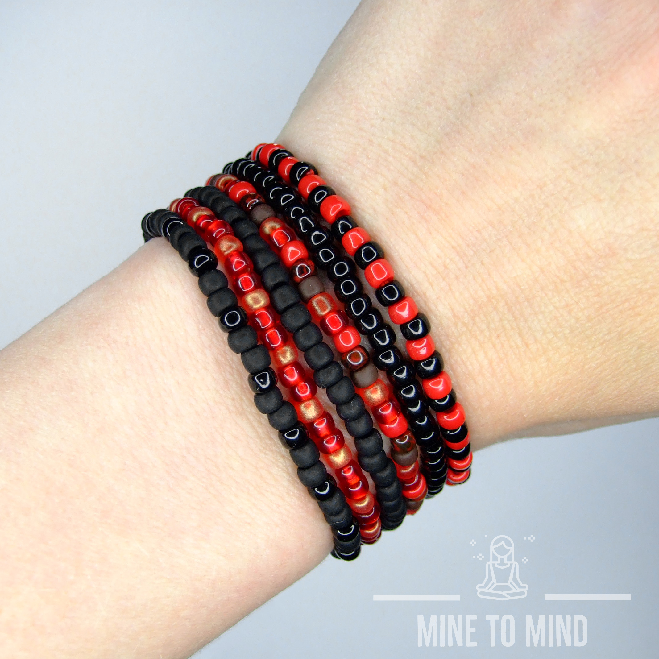 Elastic seed beads bracelets Lady Bird 10