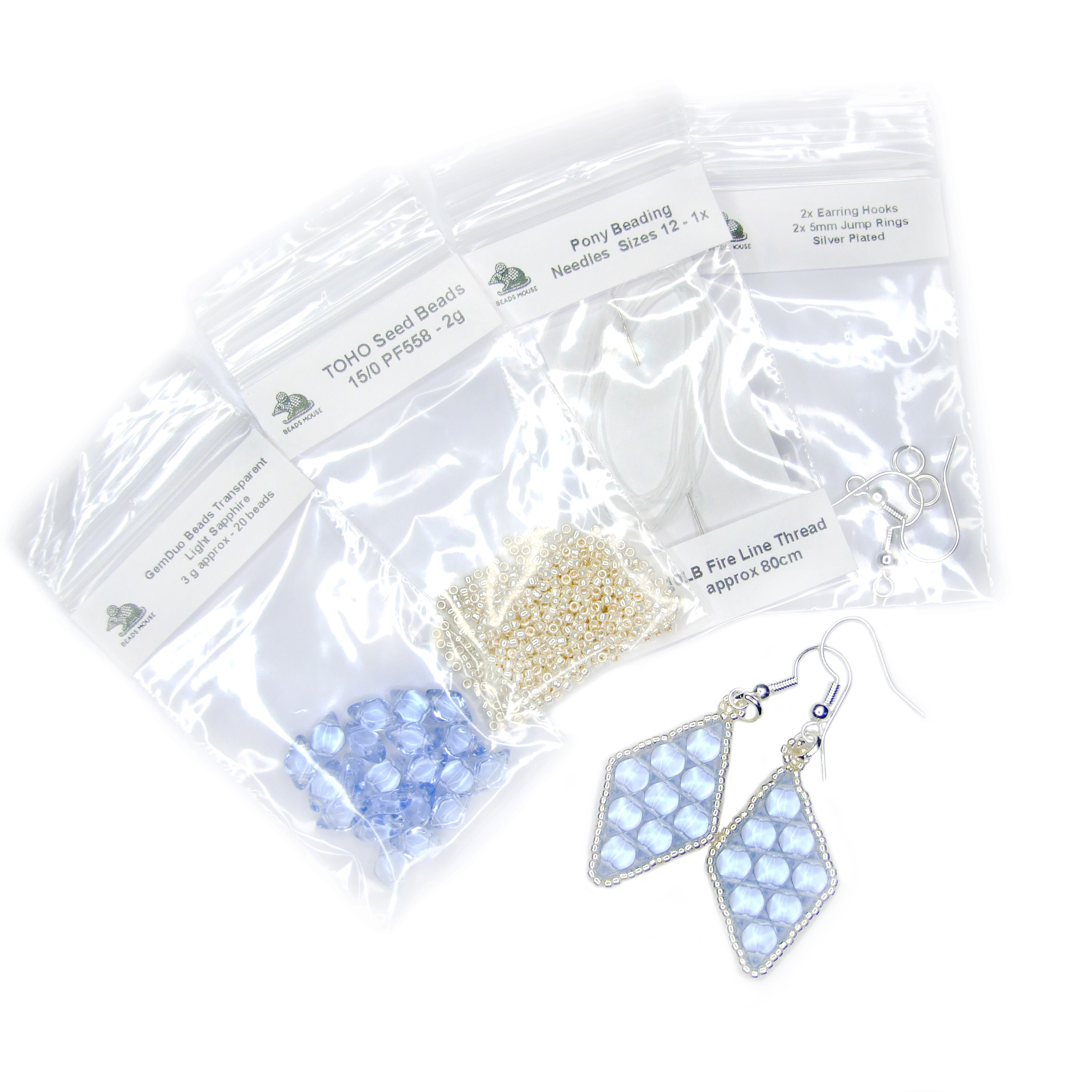 Gemduo Earrings Jewellery Making Kit beadsmouse.co.uk
