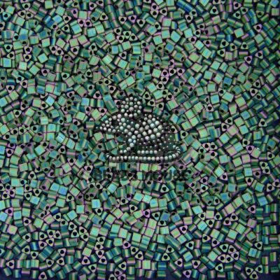 TOHO Triangle Beads 707 Matte IRIS Peridot beadsmouse.co.uk